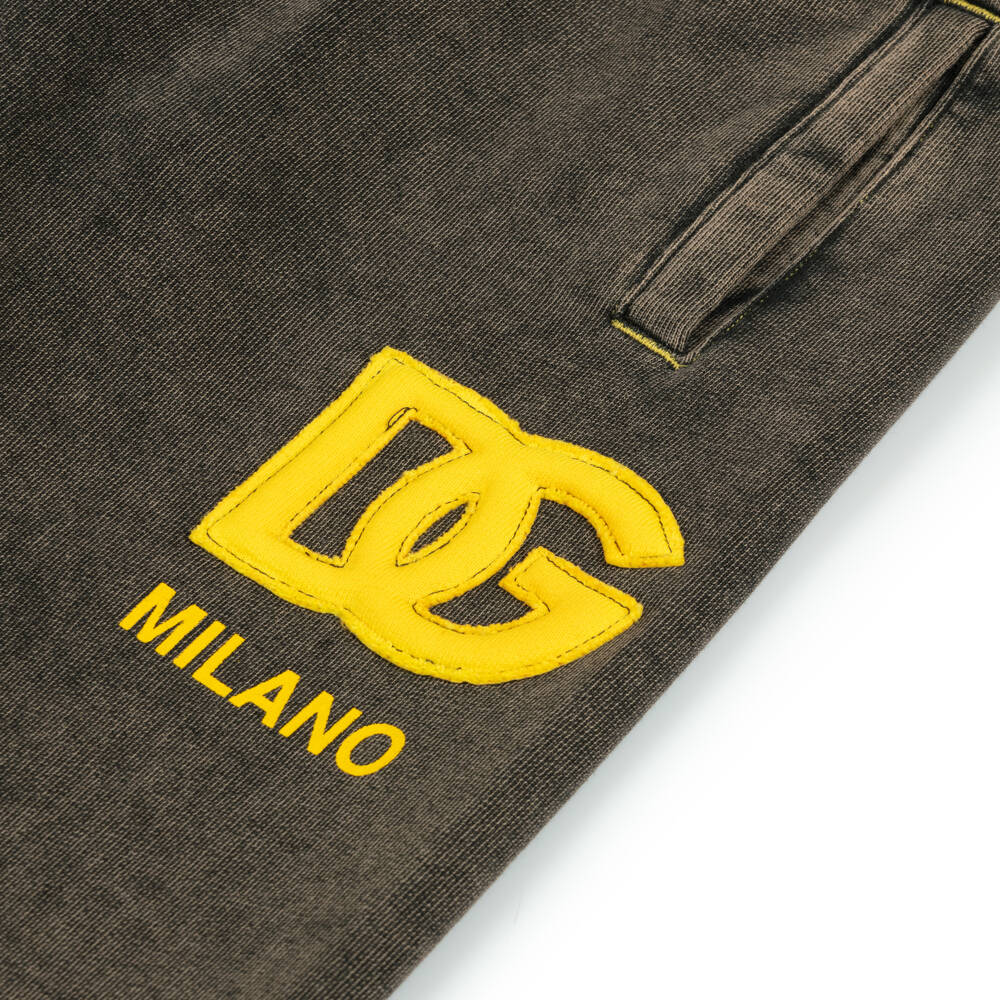 Dolce & Gabbana-Boys Black Jersey Trousers | Childrensalon Outlet