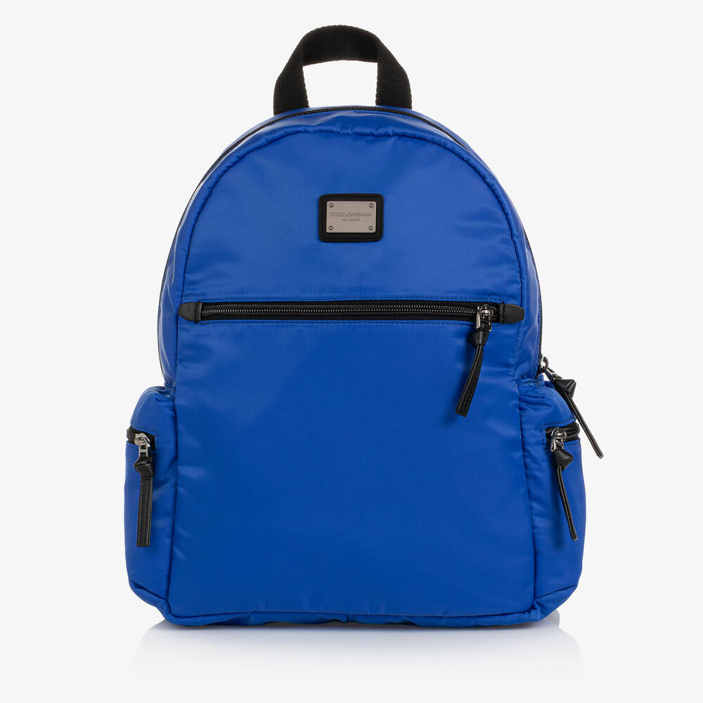 Dolce & Gabbana - Boys Blue Backpack (34cm) | Childrensalon
