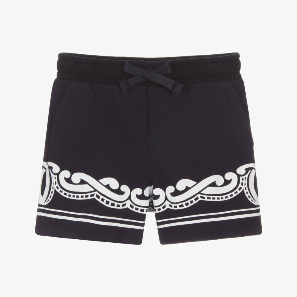 Dolce & Gabbana-Шорты из хлопка синий бандана для мальчиков | Childrensalon Outlet