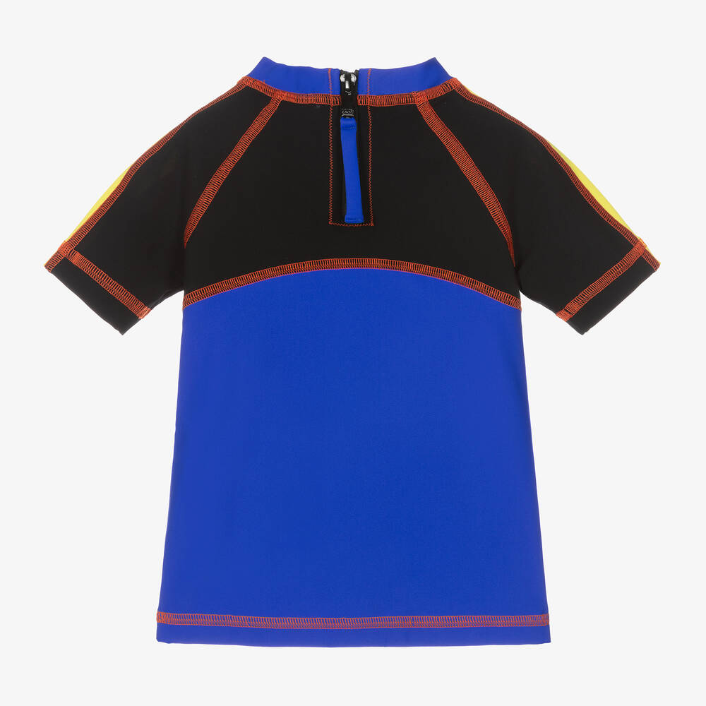 Dolce & Gabbana-Boys Blue & Black Swim Top | Childrensalon Outlet