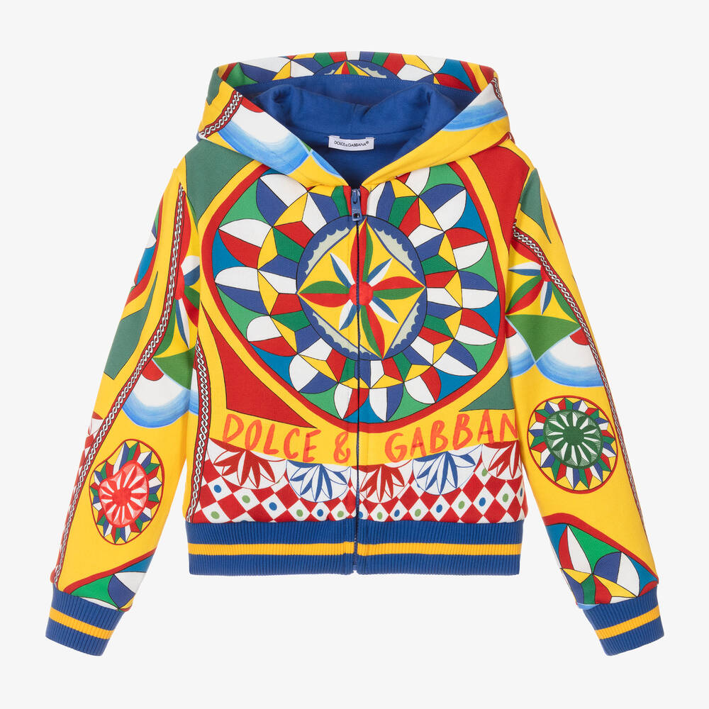 Dolce & Gabbana - Blaue Carretto Baumwolljacke | Childrensalon