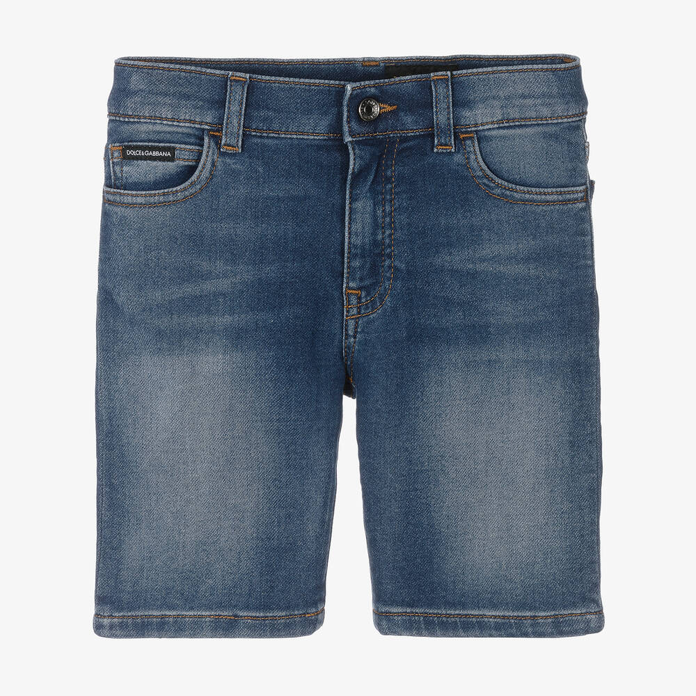 Dolce & Gabbana - Синие джинсовые шорты для мальчиков | Childrensalon