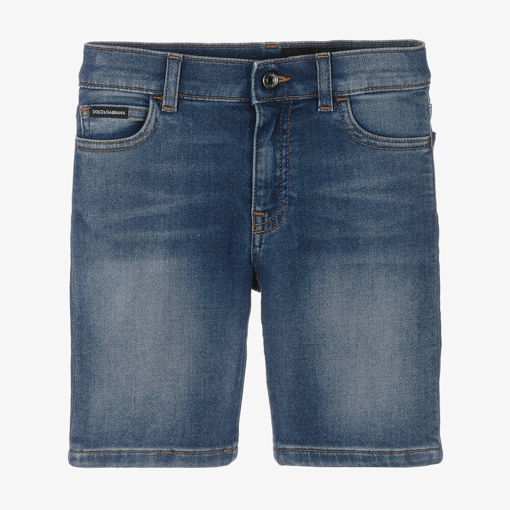 Dolce & Gabbana - Blaue Baumwoll-Jeans-Shorts (J) | Childrensalon