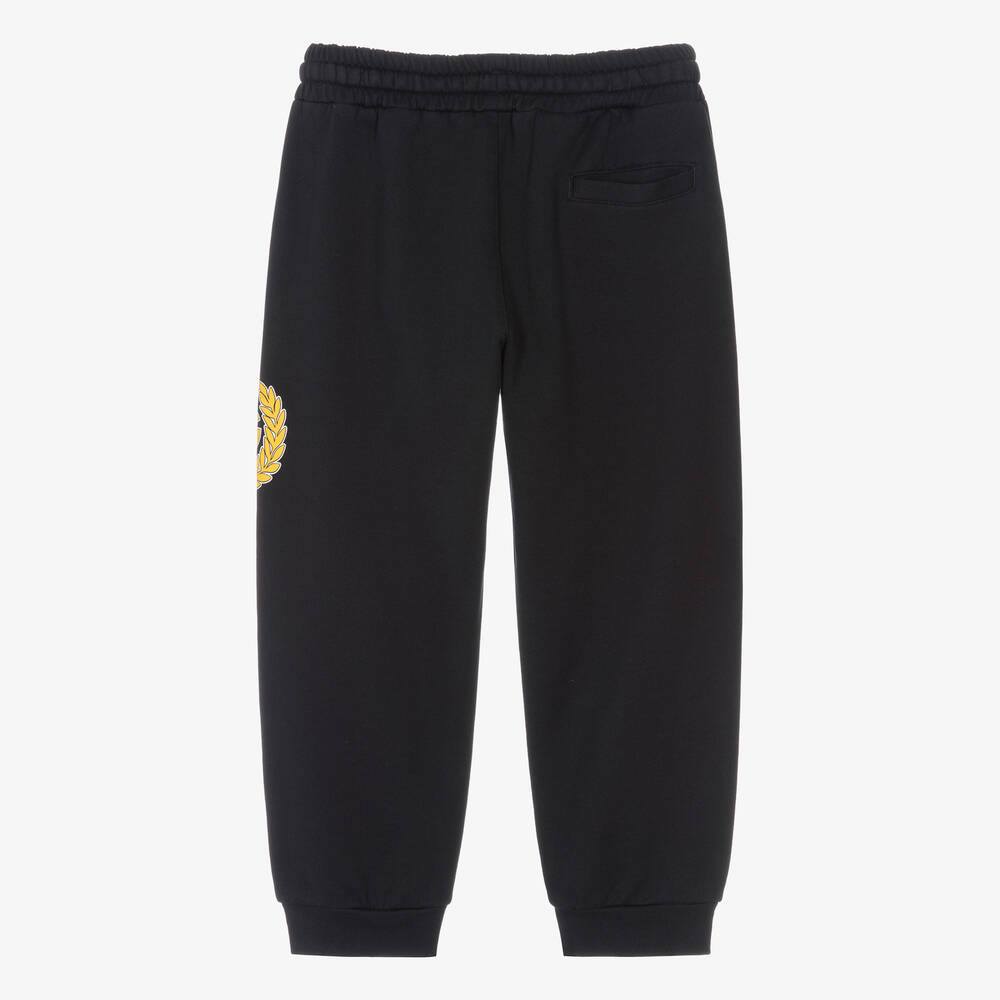Dolce & Gabbana-Boys Blue Cotton Joggers | Childrensalon Outlet