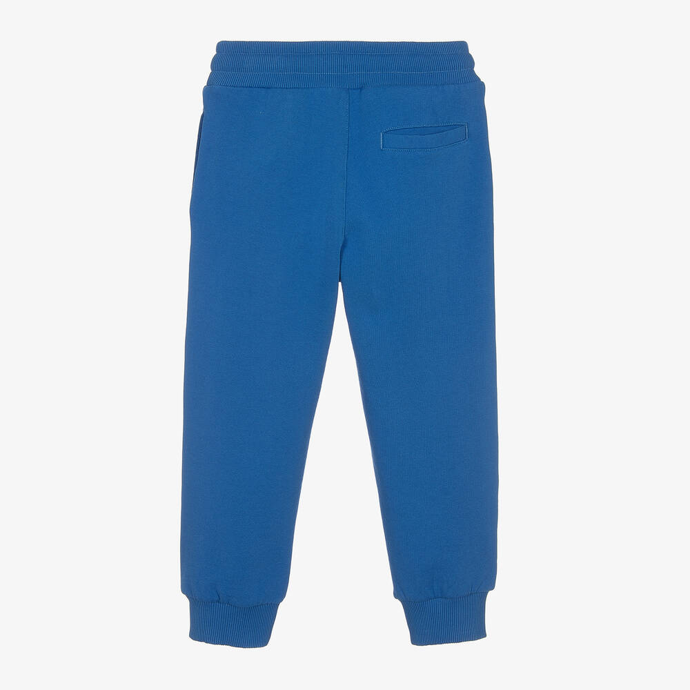 Dolce & Gabbana-Boys Blue Cotton Joggers | Childrensalon Outlet