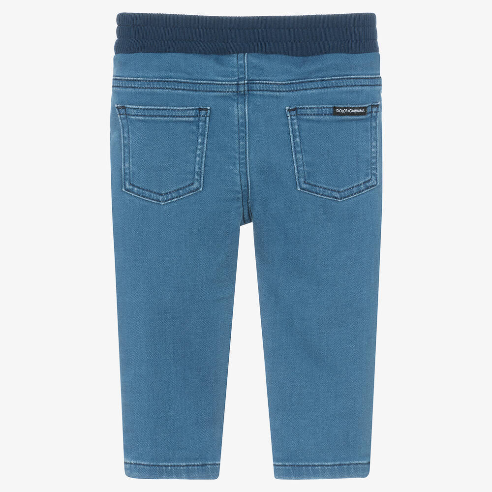 Dolce & Gabbana-Boys Blue Denim Jeans | Childrensalon Outlet