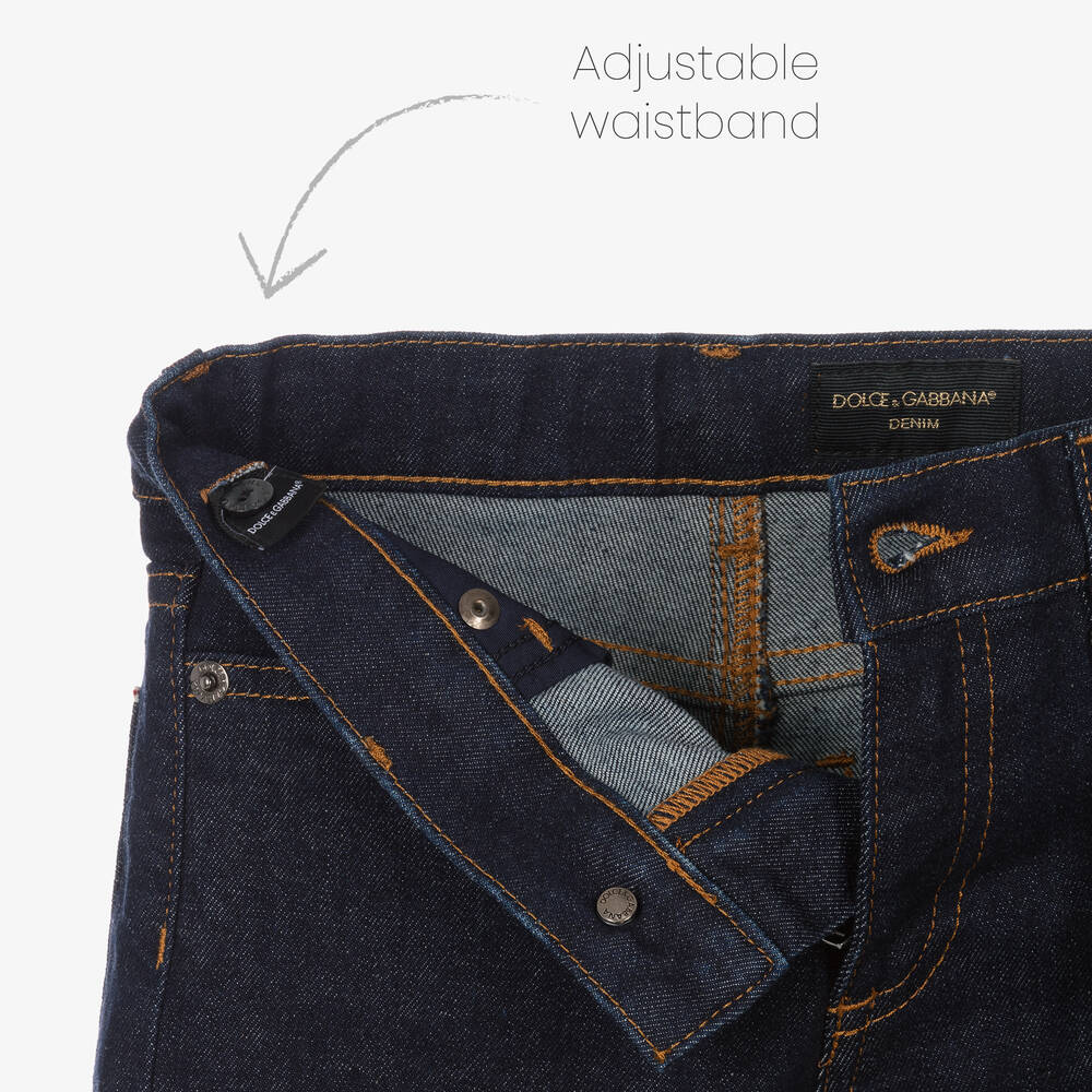 Dolce & Gabbana-Синие джинсы для мальчиков | Childrensalon Outlet
