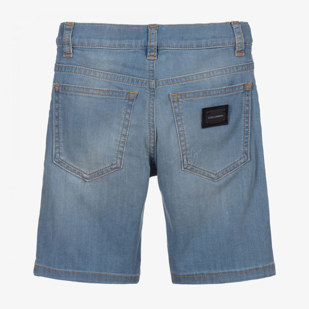 Dolce & Gabbana-Синие джинсовые шорты для мальчиков | Childrensalon Outlet