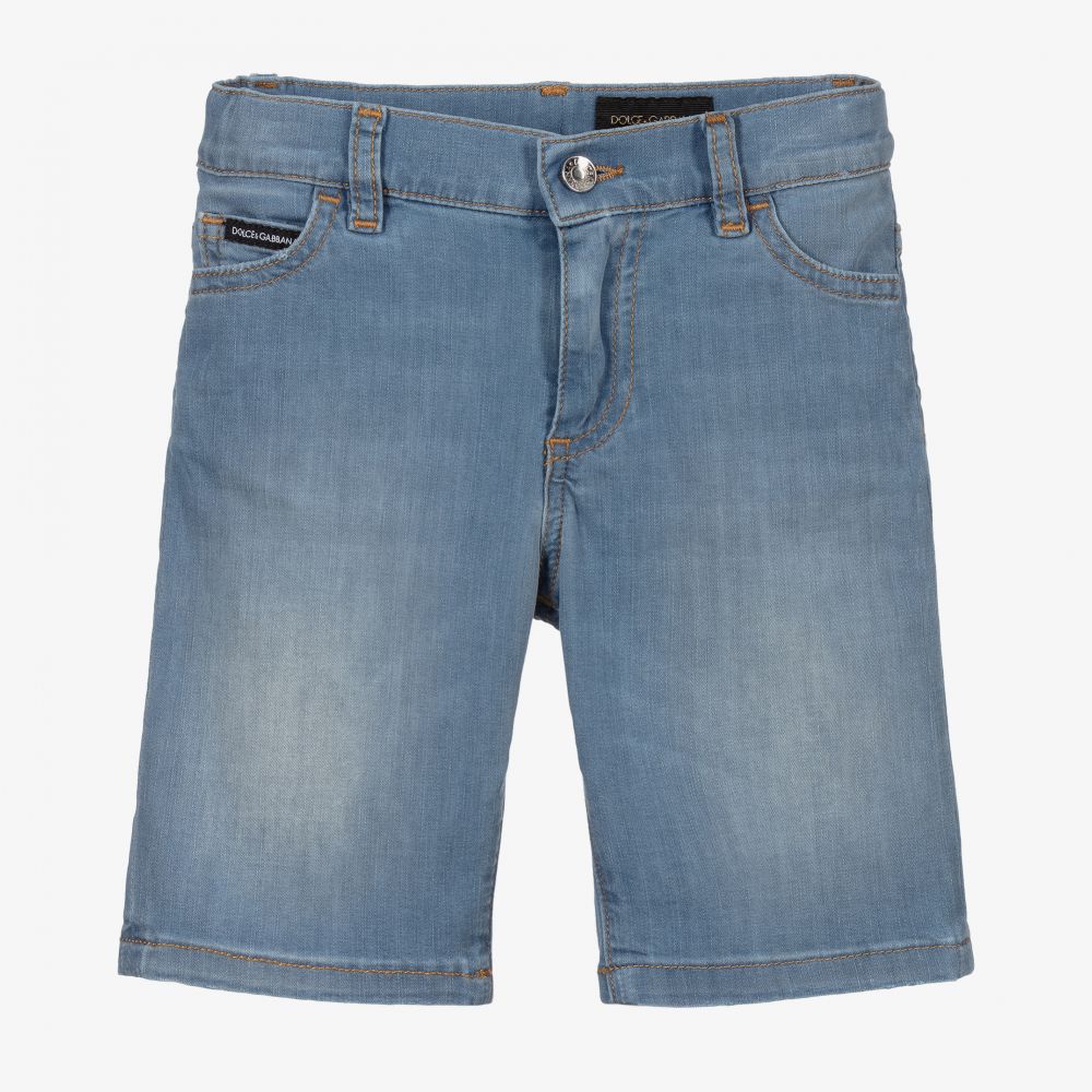 Dolce & Gabbana - Short bleu en jean Garçon | Childrensalon