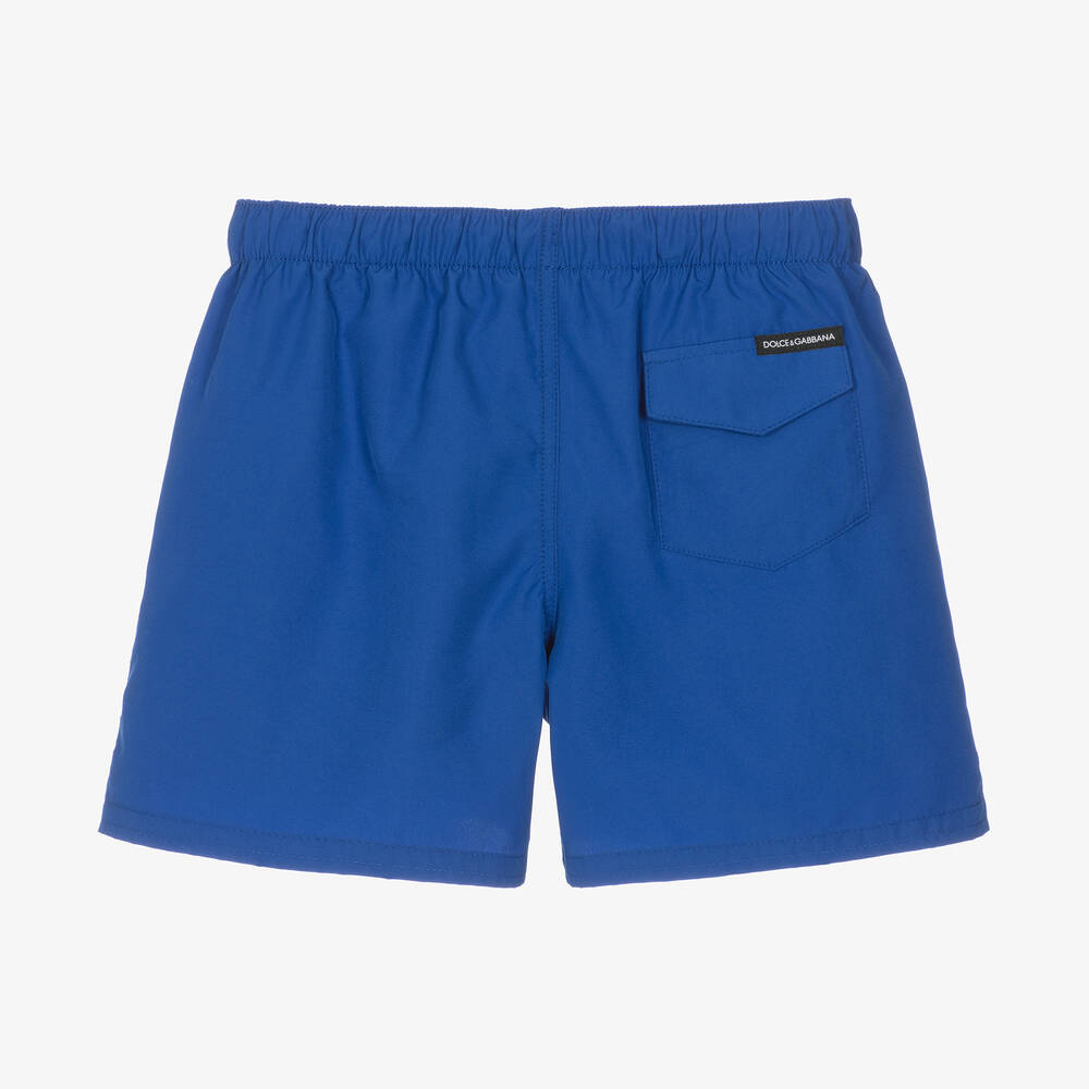 Dolce & Gabbana-Boys Blue DG Swim Shorts | Childrensalon Outlet
