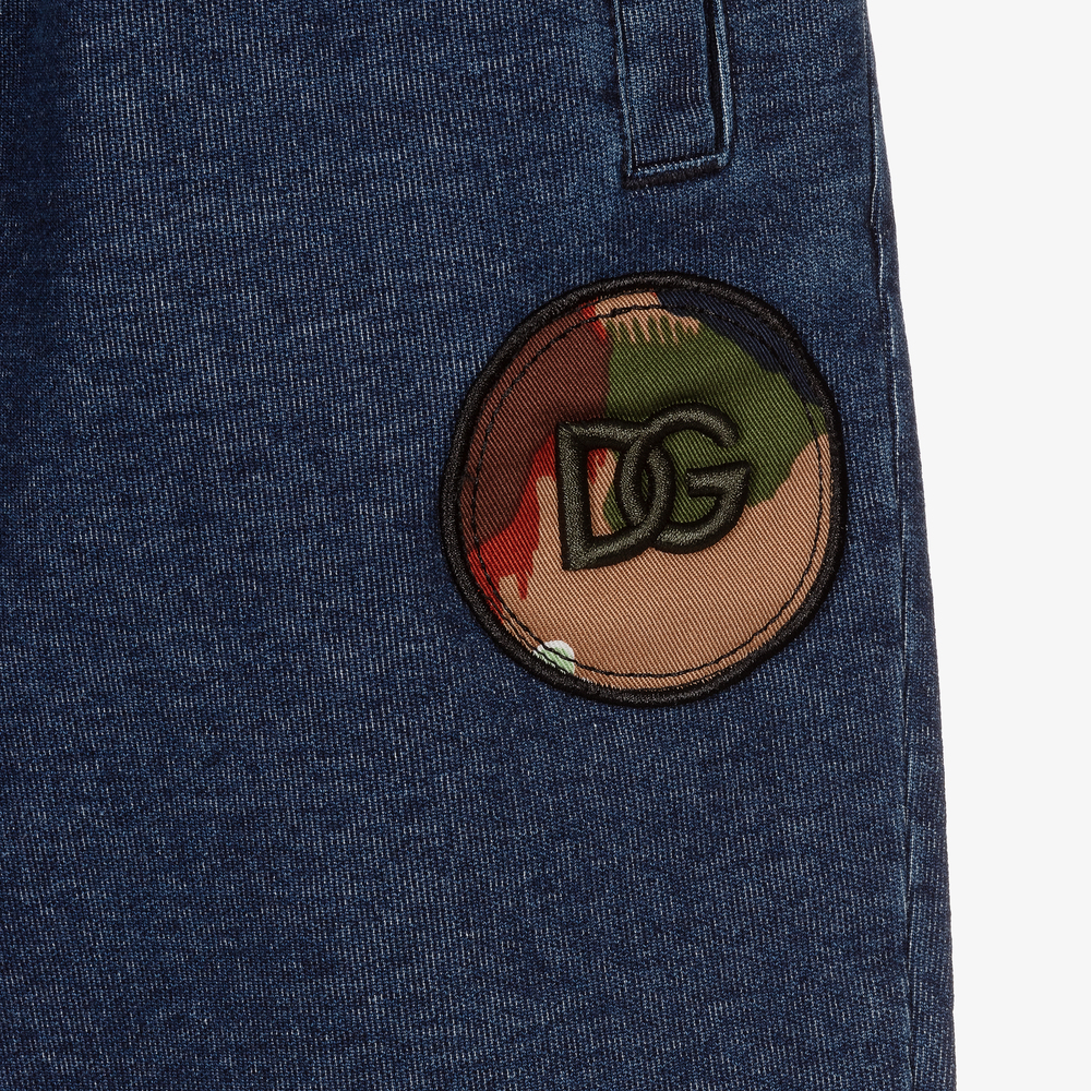 Dolce & Gabbana-Синие джинсы из джерси для мальчиков | Childrensalon Outlet