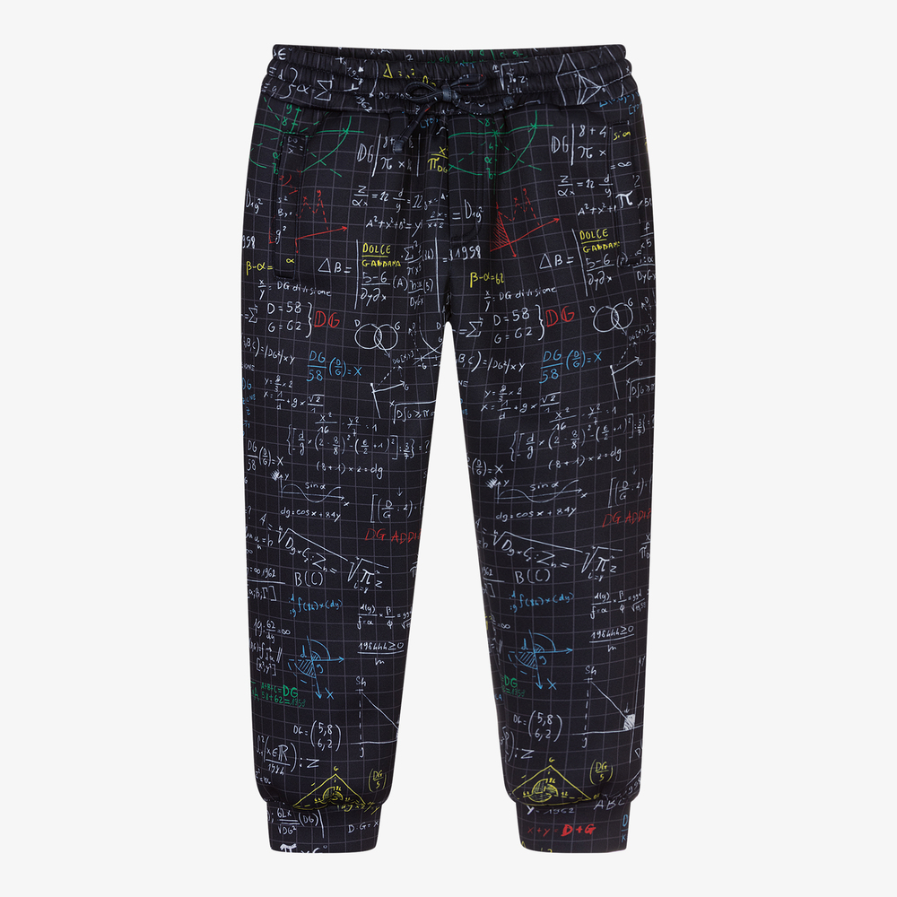 Dolce Gabbana Boys Blue Jersey Joggers Childrensalon Outlet