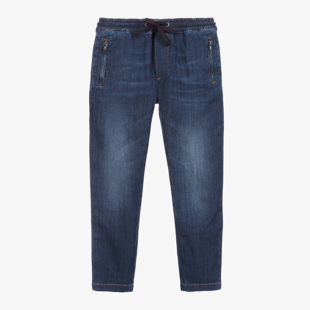 Dolce & Gabbana - Blaue Pull-On-Jeans für Jungen | Childrensalon