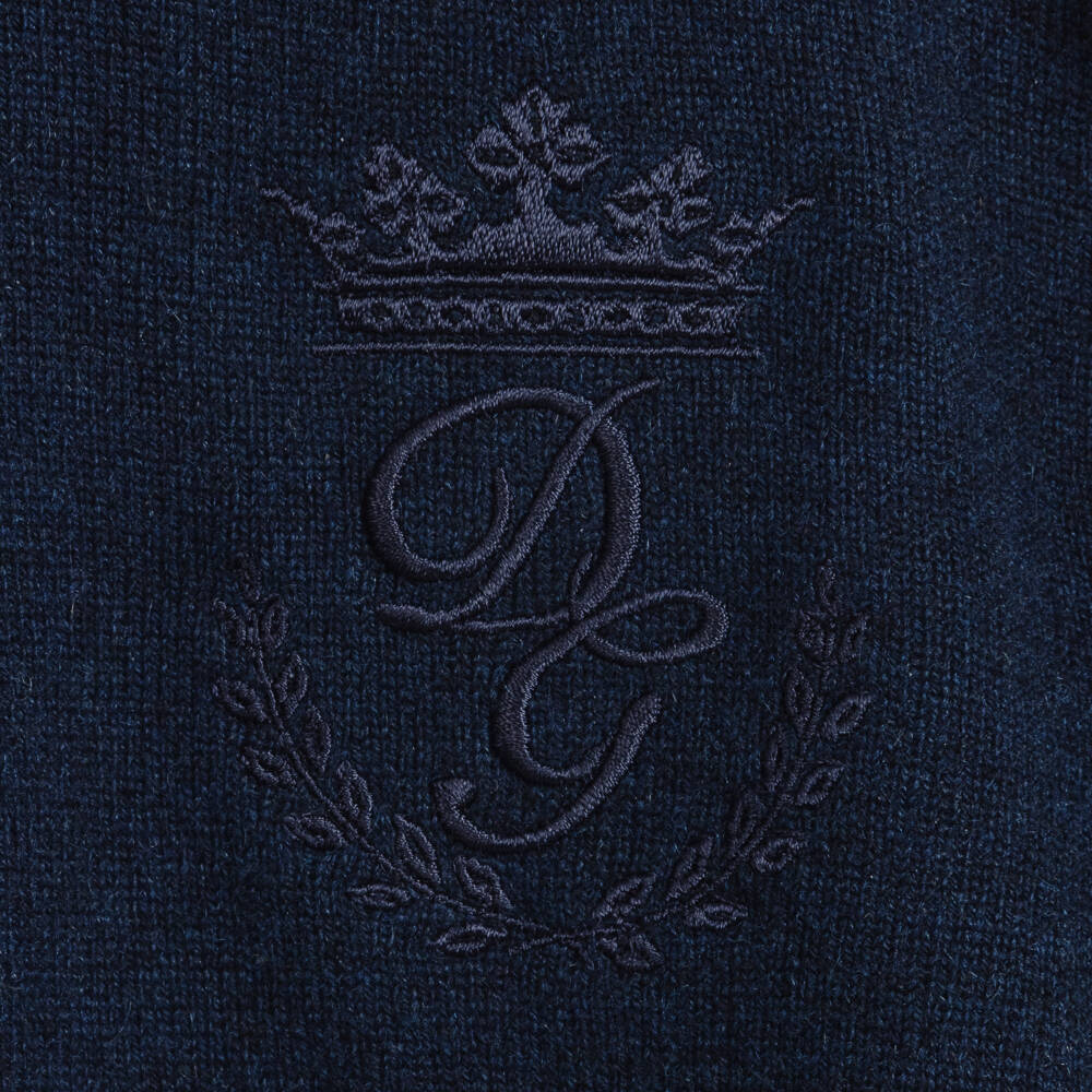 Dolce & Gabbana-Boys Blue Pure Cashmere Sweater | Childrensalon Outlet