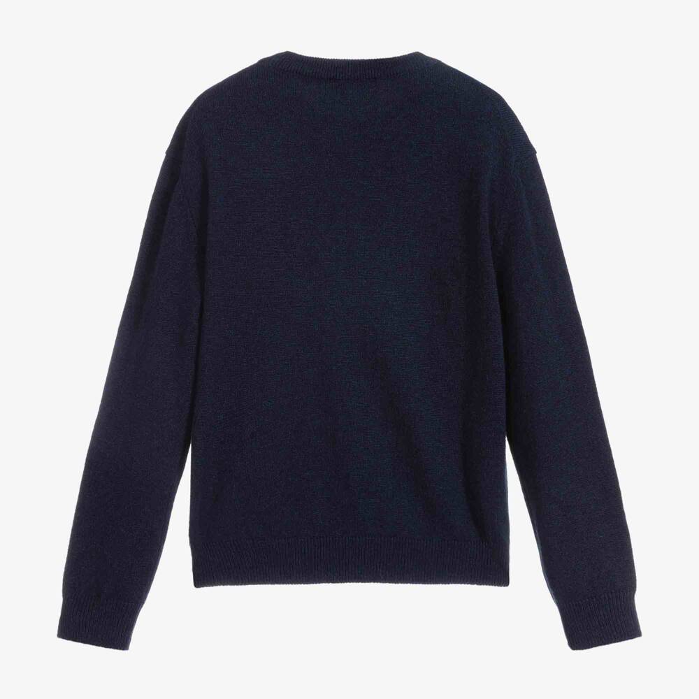 Dolce & Gabbana-Boys Blue Pure Cashmere Sweater | Childrensalon Outlet