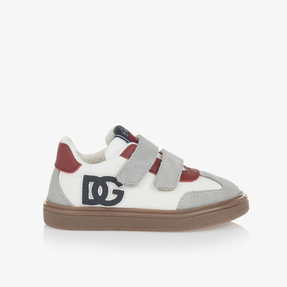 Dolce & Gabbana-Boys Calf Suede Leather Trainers | Childrensalon Outlet