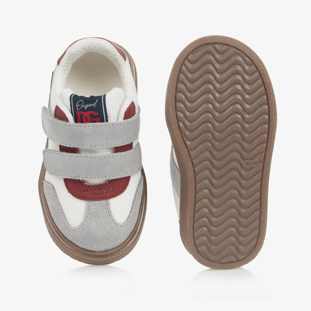 Dolce & Gabbana-Boys Calf Suede Leather Trainers | Childrensalon Outlet
