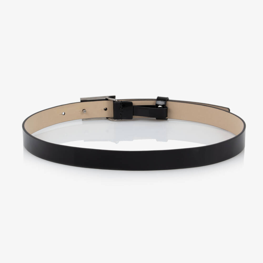 Dolce & Gabbana-Boys Classic Black Leather Belt | Childrensalon Outlet