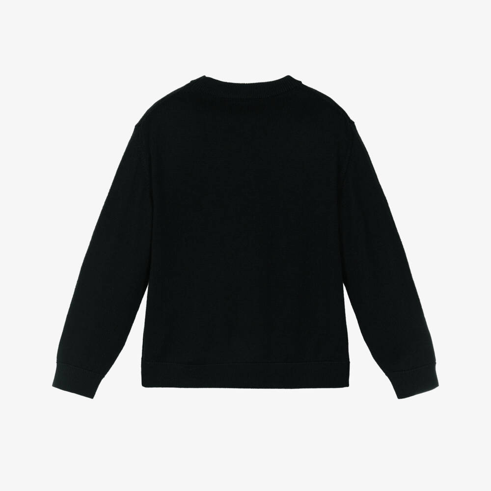 Dolce & Gabbana-Boys Classic Black Wool Pullover | Childrensalon Outlet