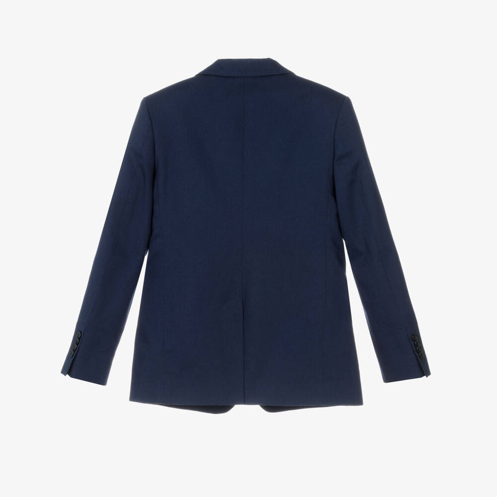 Dolce & Gabbana-Boys Classic Navy Cotton Jacket | Childrensalon Outlet