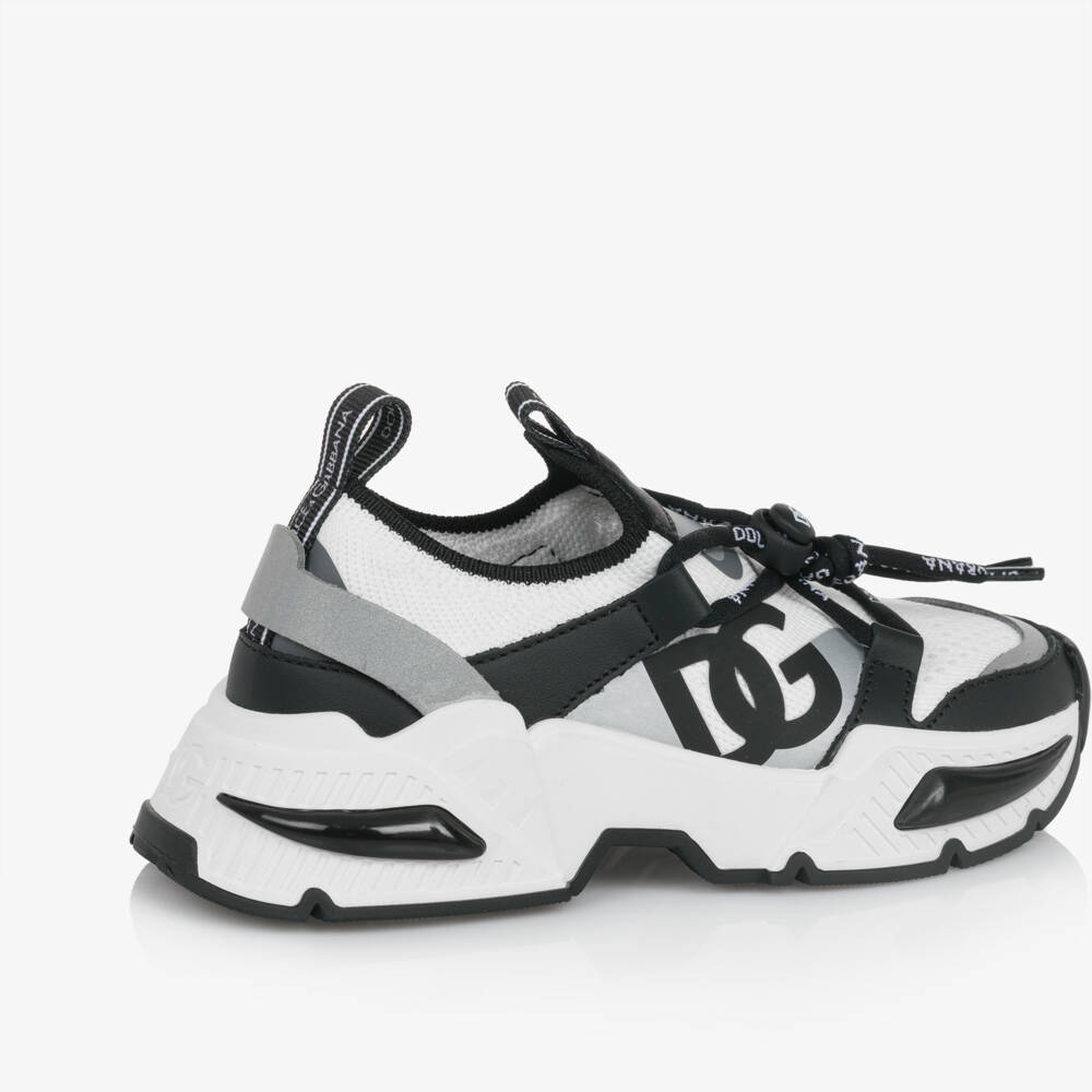 Dolce & Gabbana-Boys Classic Two-Tone Mesh Sneakers | Childrensalon Outlet