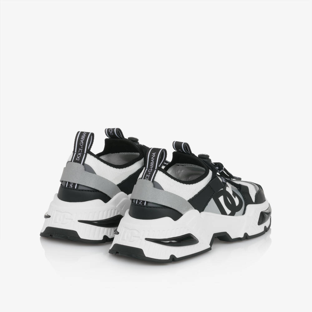 Dolce & Gabbana-Boys Classic Two-Tone Mesh Sneakers | Childrensalon Outlet
