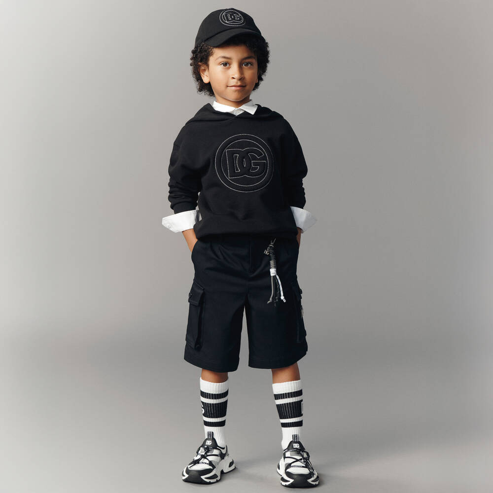 Dolce & Gabbana-Boys Classic Two-Tone Mesh Sneakers | Childrensalon Outlet
