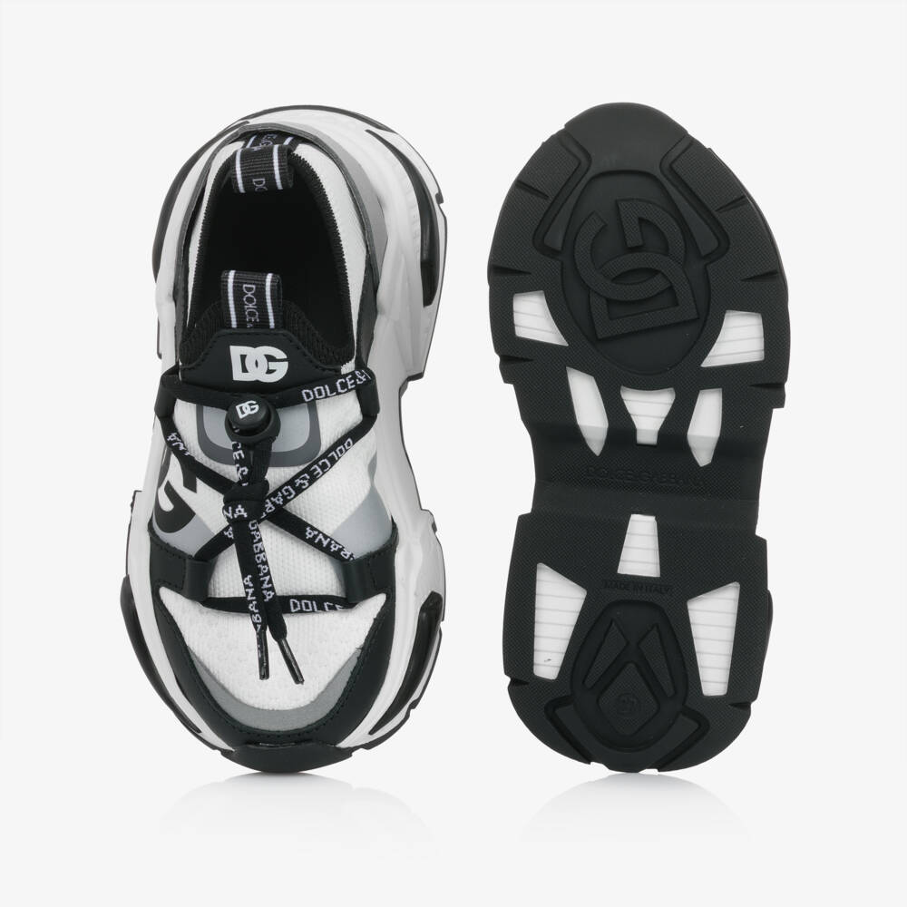 Dolce & Gabbana-Boys Classic Two-Tone Mesh Sneakers | Childrensalon Outlet