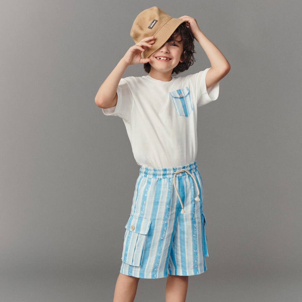 Dolce & Gabbana-Boys Classic White Jersey Tee | Childrensalon Outlet
