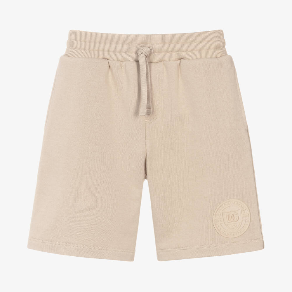 Dolce & Gabbana-Boys Cotton Beige Shorts | Childrensalon Outlet