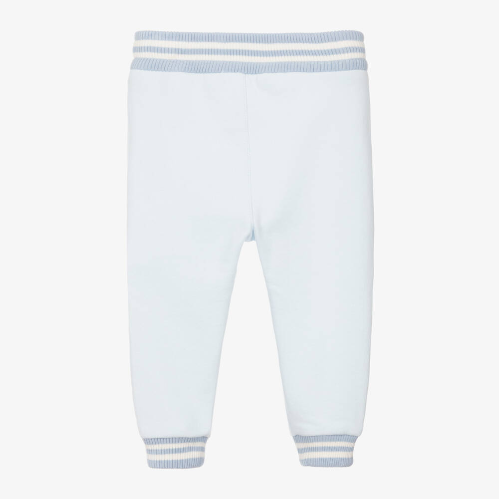 Dolce & Gabbana-Boys Cotton Blue Leopard Trousers | Childrensalon Outlet