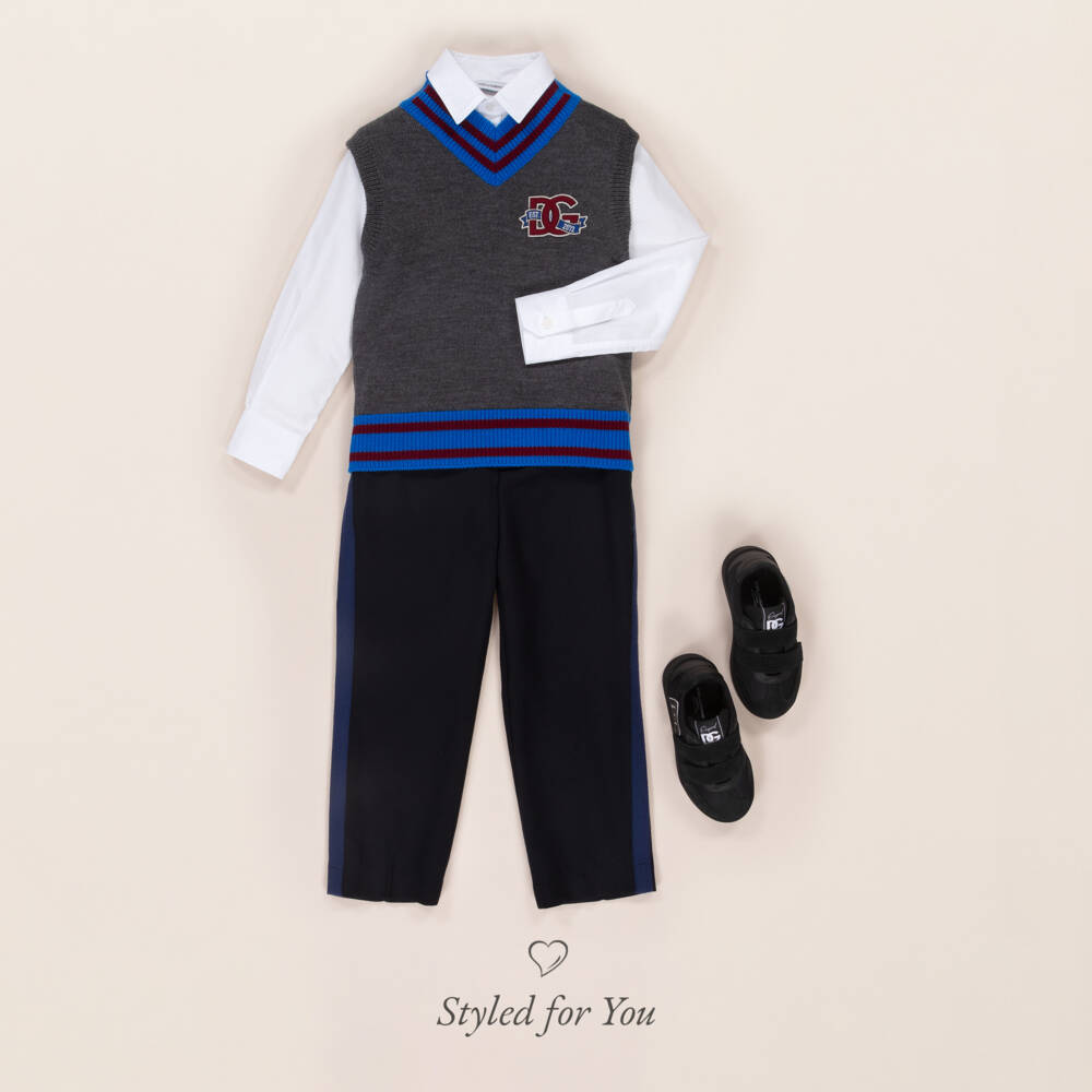 Dolce & Gabbana-Boys Cotton Logo Shirt | Childrensalon Outlet