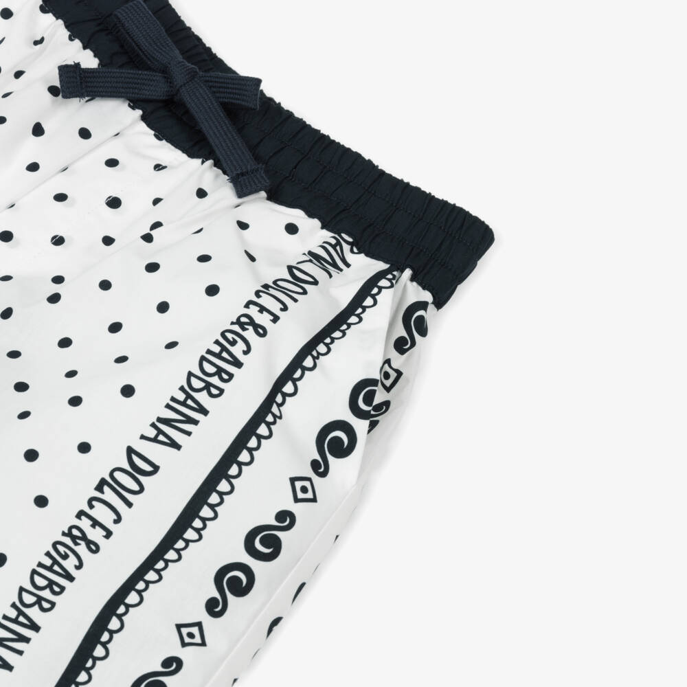 Dolce & Gabbana-شورت قطني للأولاد بلمسة باندا | Childrensalon Outlet