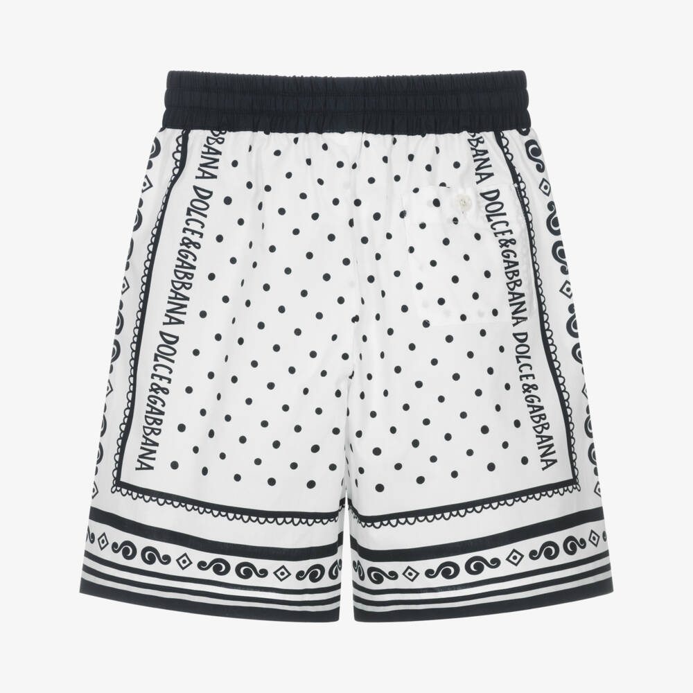 Dolce & Gabbana-شورت قطني للأولاد بلمسة باندا | Childrensalon Outlet