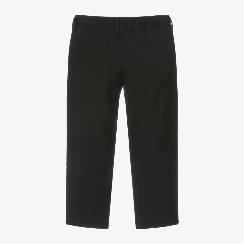 Dolce & Gabbana-Boys Dark Wool Twill Trousers | Childrensalon Outlet