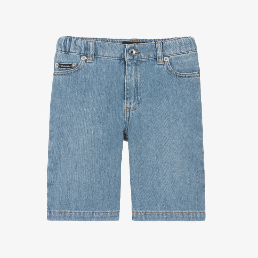 Dolce & Gabbana-Boys Denim Bermuda Shorts | Childrensalon Outlet
