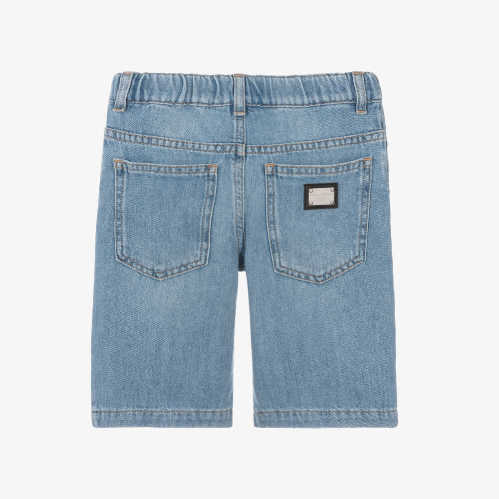Dolce & Gabbana-Boys Denim Bermuda Shorts | Childrensalon Outlet