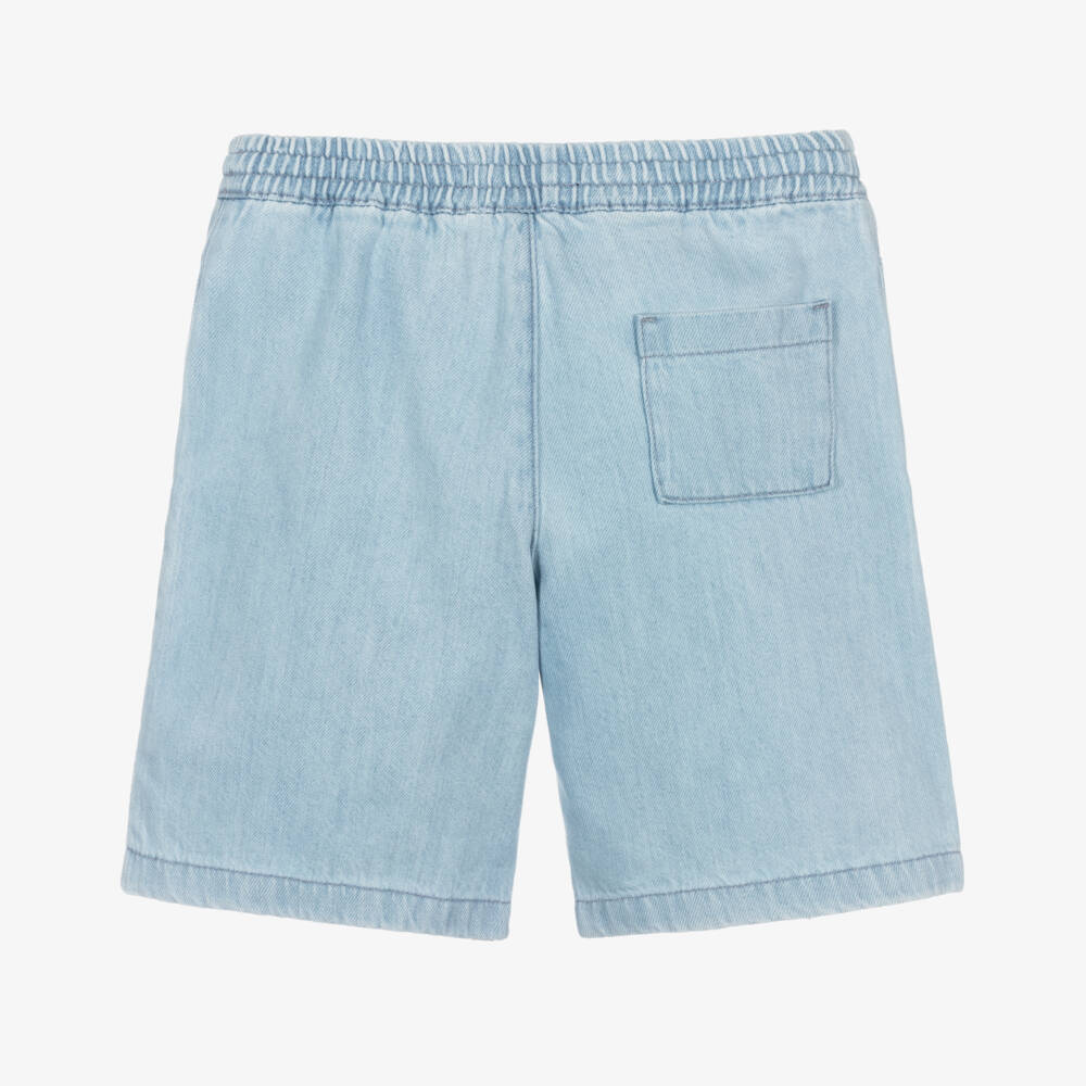 Dolce & Gabbana-Джинсовые бермуды с логотипом для мальчиков | Childrensalon Outlet