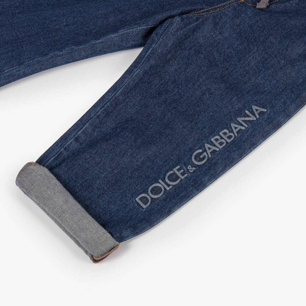 Dolce & Gabbana-Boys Denim Trousers with Stretch Waist | Childrensalon Outlet