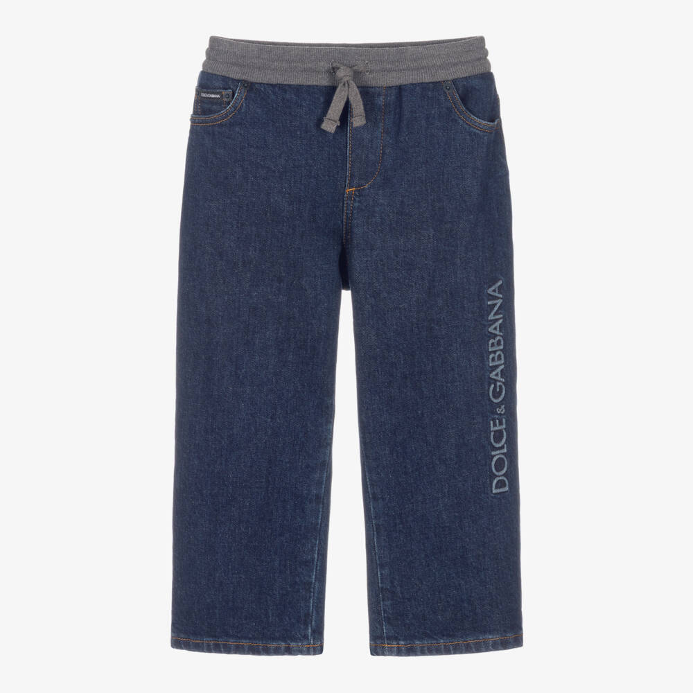Dolce & Gabbana-Boys Denim Trousers with Stretch Waist | Childrensalon Outlet