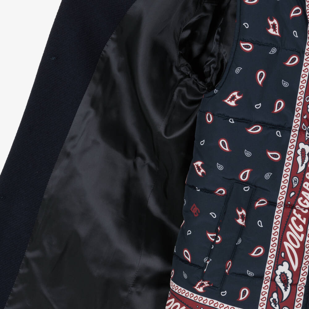 Dolce & Gabbana-Boys Dual-Style Woollen Coat | Childrensalon Outlet