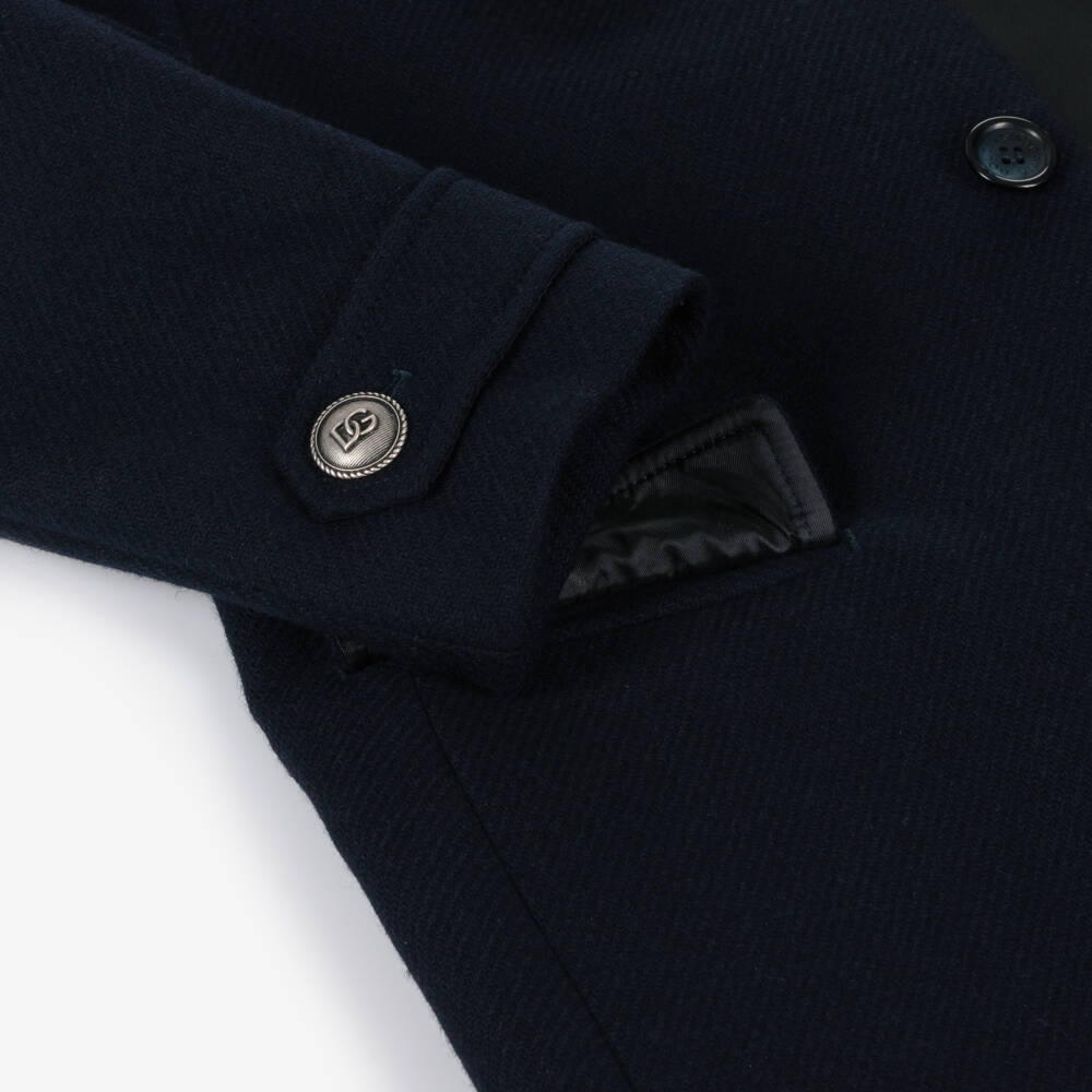 Dolce & Gabbana-Boys Dual-Style Woollen Coat | Childrensalon Outlet