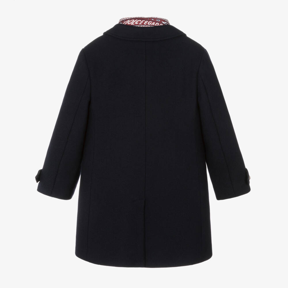 Dolce & Gabbana-Boys Dual-Style Woollen Coat | Childrensalon Outlet
