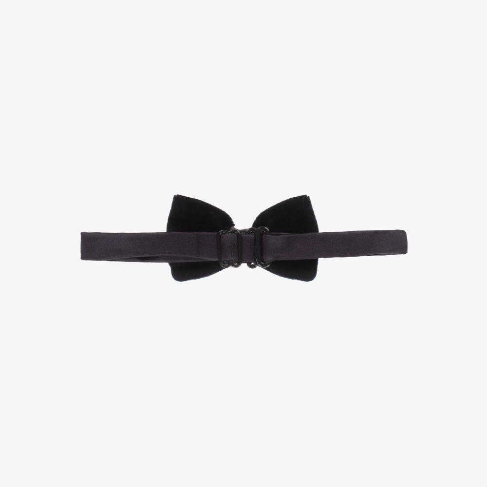 Dolce & Gabbana-Boys Elegant Midnight Velvet Cravat | Childrensalon Outlet