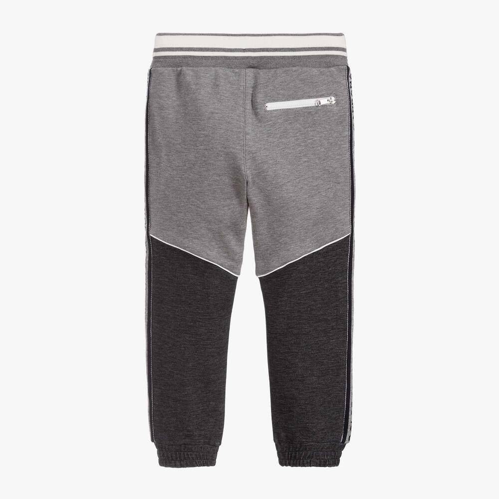 Dolce & Gabbana-Boys Grey Cotton Joggers | Childrensalon Outlet