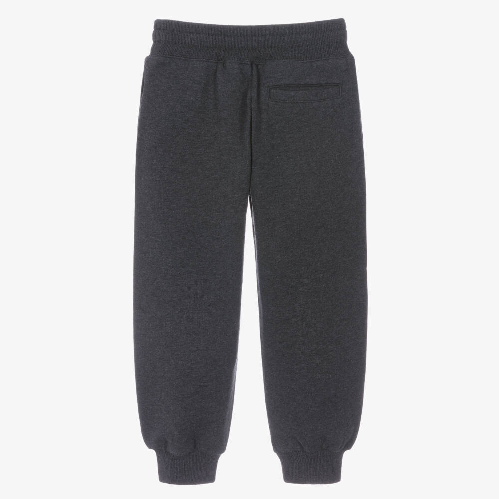 Dolce & Gabbana-Boys Grey Cotton Jogging Trousers | Childrensalon Outlet
