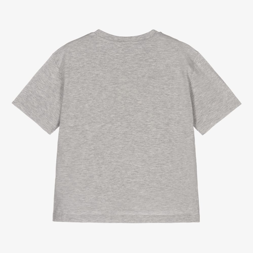 Dolce & Gabbana - Boys Grey Graphic Logo T-Shirt