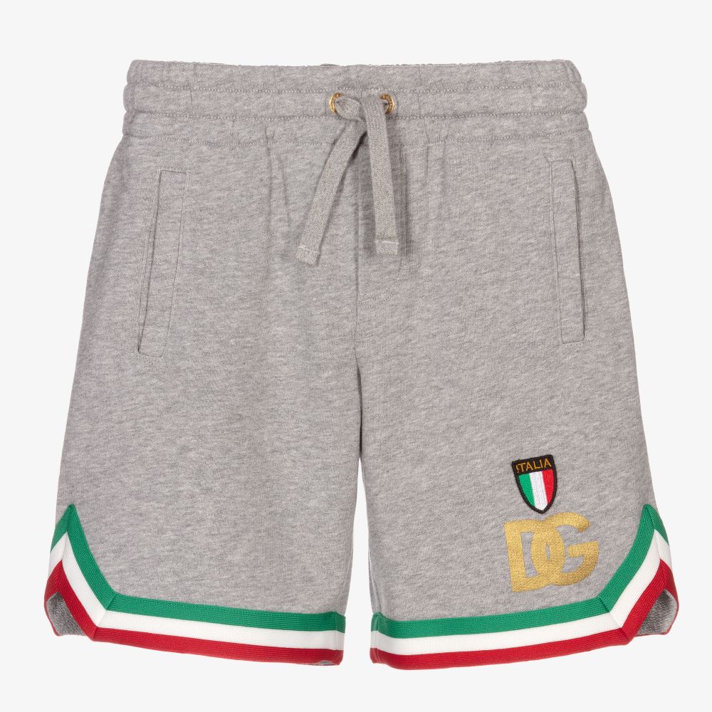 Dolce & Gabbana - Bermudas gris en jersey Garçon | Childrensalon