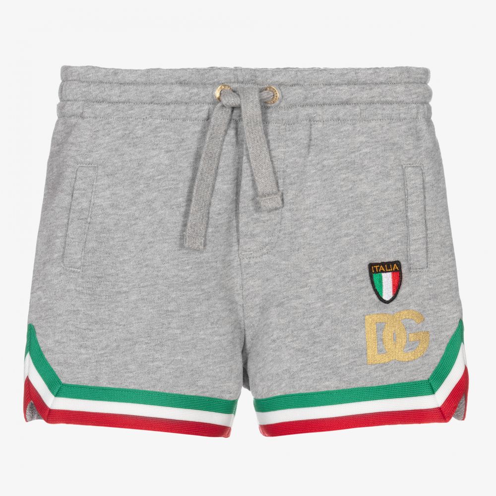 Dolce & Gabbana - Boys Grey Logo Shorts | Childrensalon