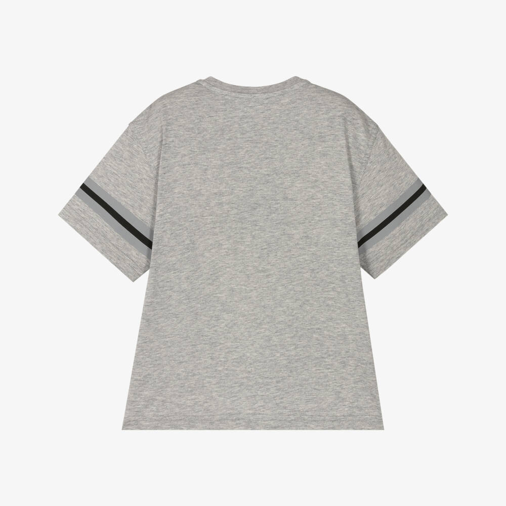 Dolce & Gabbana-Boys Grey Soft Cotton Tee | Childrensalon Outlet